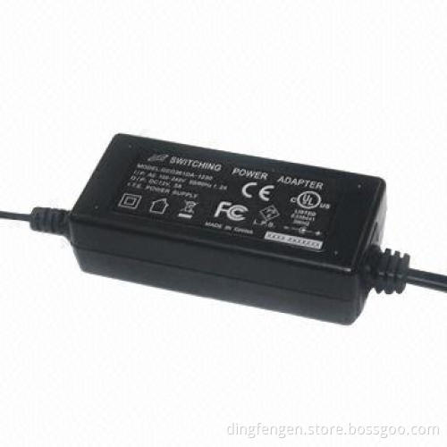 Fixed cable, desktop power adapter, 36 W for household appliances, EN60950 and EN60335